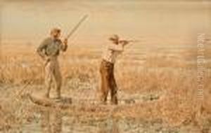 Rail Bird Shooting by Arthur Burdett (Sr.) Frost