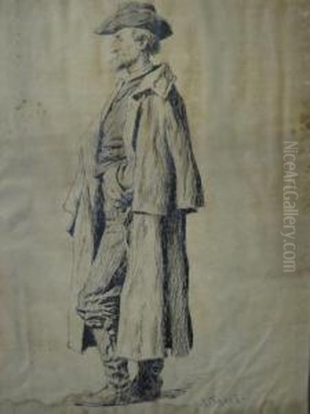 Study Of A Standing Man. - view 1