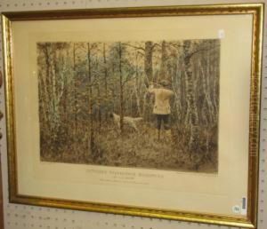 Hunt Scene by Arthur Burdett (Sr.) Frost