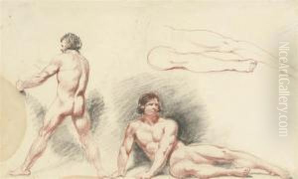 Composition With Two Male Figures: Dejection - view 1
