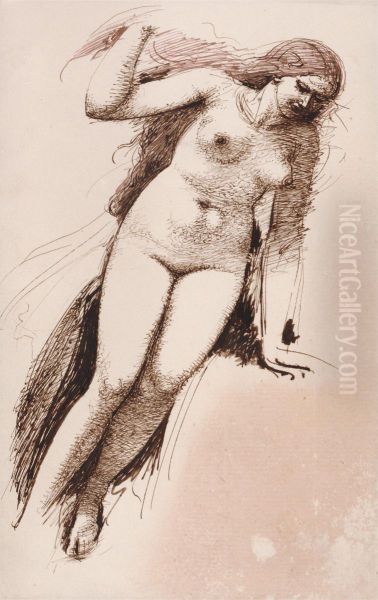 Standing Female Nude - view 1