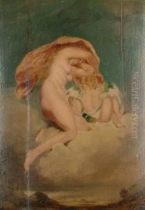 Venus And Cupid by William Edward Frost