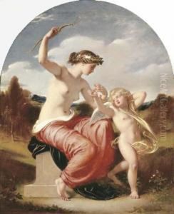 Venus Disarming Cupid by William Edward Frost