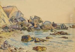 Rocky Coastal View by Roger Fry