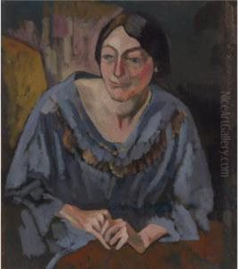 Portrait Of Margaret Strachey by Roger Fry