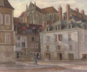 A Town Centre, France by Roger Fry