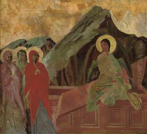 Christ Rising From The Tomb; Predella by Roger Fry