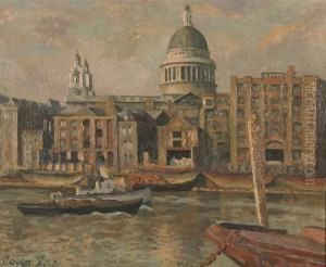 St Paul's From The Thames by Roger Fry
