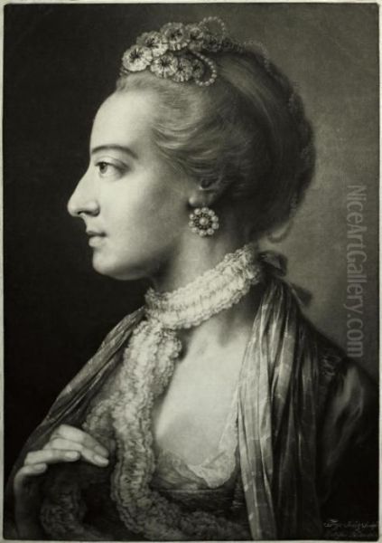A Fashionable Lady, In Profile To The Left, From - view 1