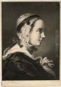 A Young Woman In Profile To Right by Thomas Frye