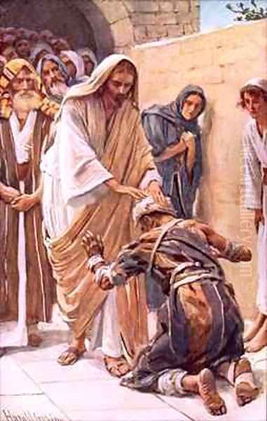 The healing of the leper - view 1