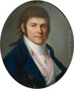 Portrait D'homme En Redingote Bleue
