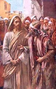 The question of the Sadducees by Harold Copping