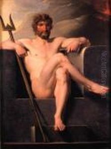 Poseidon Enthroned by Friedrich Heinrich Fuger