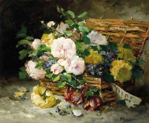 Roses in a basket Roses in a basket