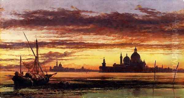 'Sunset Sky, Salute And San Giorgio Maggiore' - view 1