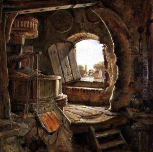 Rembrandt's Father's Mill, 1838 by Edward William Cooke
