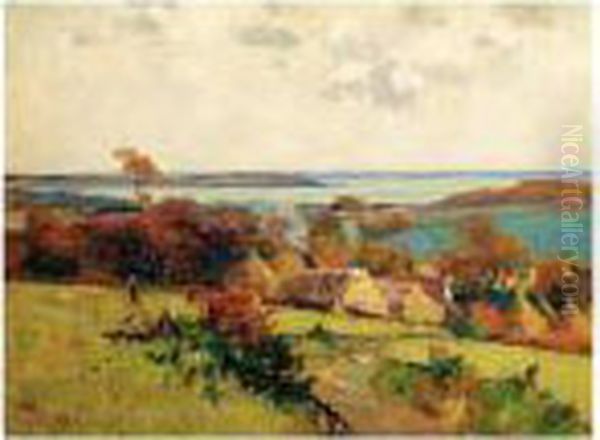 Children Playing Near A Coastal Village - view 1