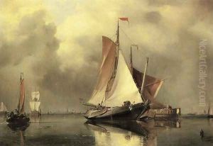 A Calm Day on the Scheldt by Edward William Cooke