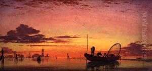 Mazzorto on the Lagoon, Venice, 1864 by Edward William Cooke
