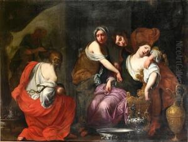 Rachel Giving Birth To Joseph - view 1