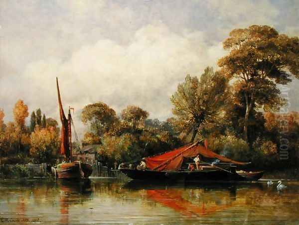 Opposite my House at Barnes, 1862 - view 1