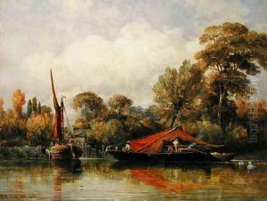Opposite my House at Barnes, 1862 by Edward William Cooke