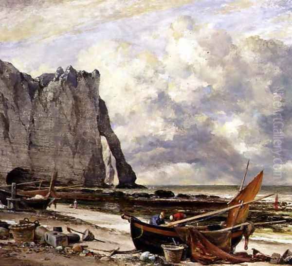 Etretat, Beach with Arch - view 1
