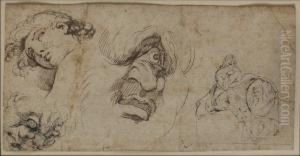 Figurstudier by Johann Henry Fuseli