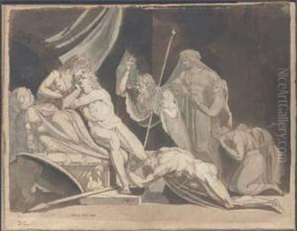 Meleager Implored By The Aetolians To Defend The City Of Calydon(iliad Ix, 574-586) - view 1