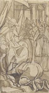 Cardinal Pandulph Granting King John Absolution