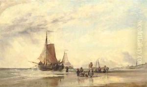 Dutch Pincks, Scheveningen by Edward William Cooke