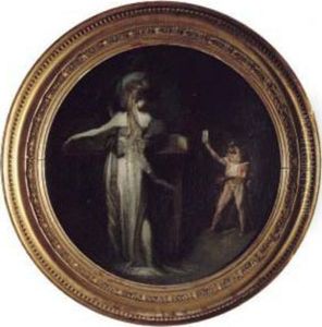 Madchen Am Spinett Und Elfenbote by Johann Henry Fuseli