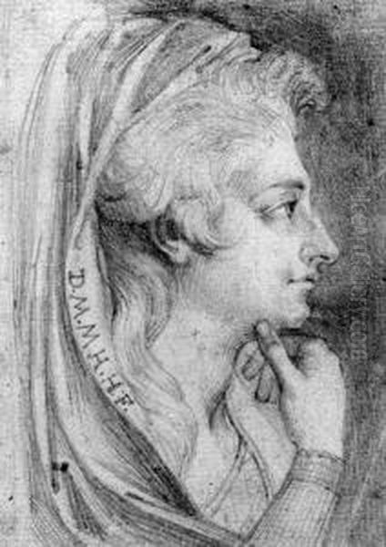 A Study Of Marta Hess For An Idealized Portrait In Lavater'sphysiognomy - view 1