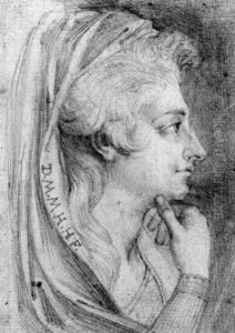 A Study Of Marta Hess For An Idealized Portrait In Lavater'sphysiognomy