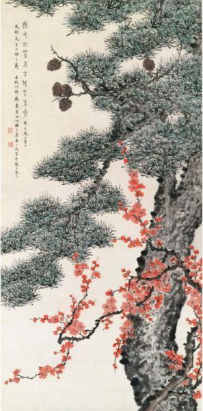 Plum Blossom And Pine - view 1