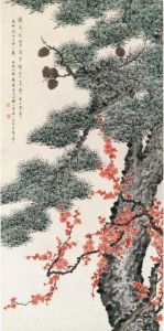 Plum Blossom And Pine by Ding Fuzhi