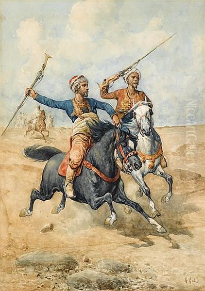 Arab Horsemen - view 1