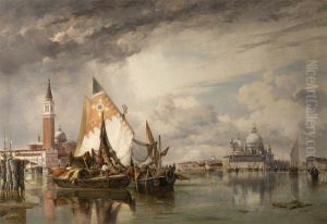 San Giorgio Maggiore and the Salute, Venice, with Fishing Craft of Chioggia and the Lagune