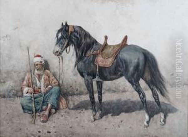 Man With Horse - view 1