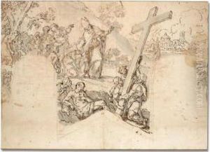 The Invention Of The Cross by Anton Domenico Gabbiani