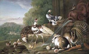 Birds and Rabbits by Pieter Casteels