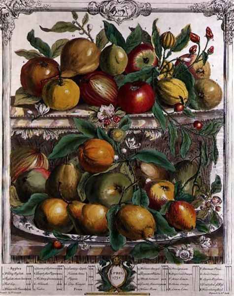 April, from 'Twelve Months of Fruits' - view 1