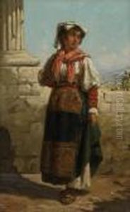 Neapolitan Girl by Pietro Gabrini