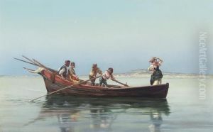 An Outing On The Bay Of Naples by Pietro Gabrini