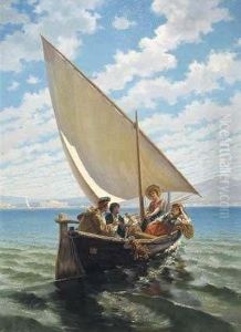 Gita In Barca by Pietro Gabrini