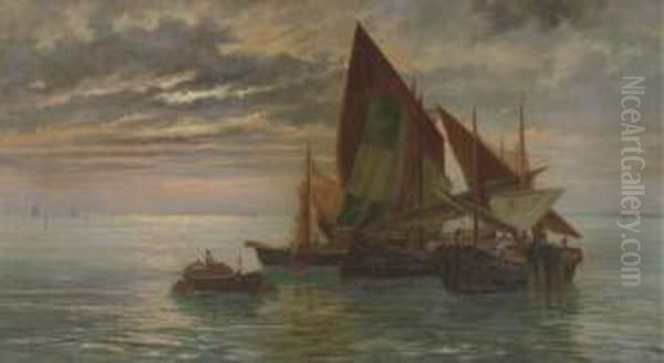 Boats At Sunset - view 1