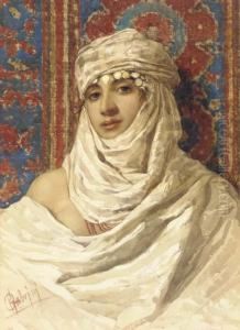 An Exotic Beauty; Also A Companion Watercolor
