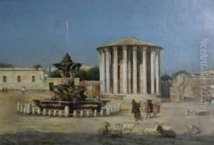 Il Tempio Di Vesta Con Figure