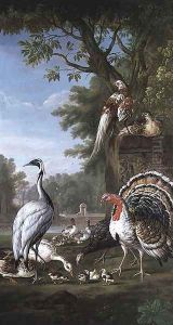 Group of Exotic Birds by Pieter Casteels